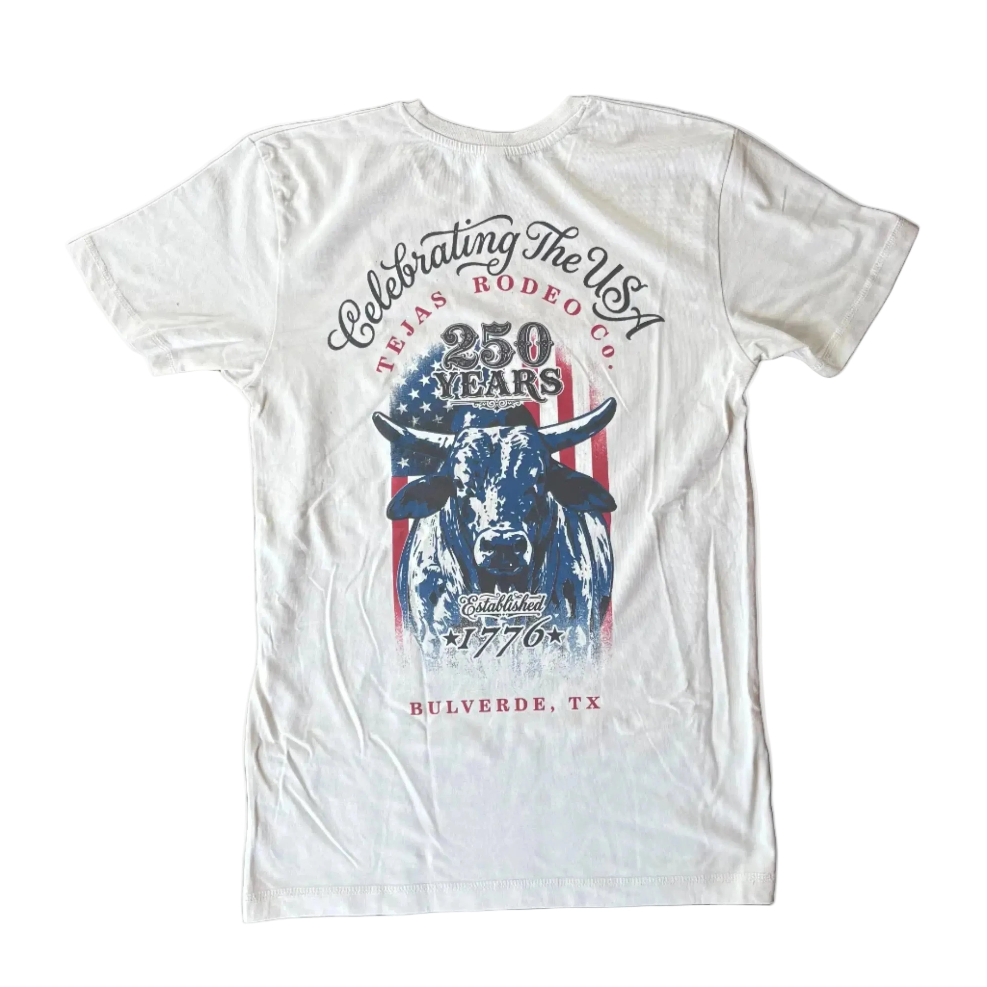 Adult - Bull Celebrating The USA T-Shirt