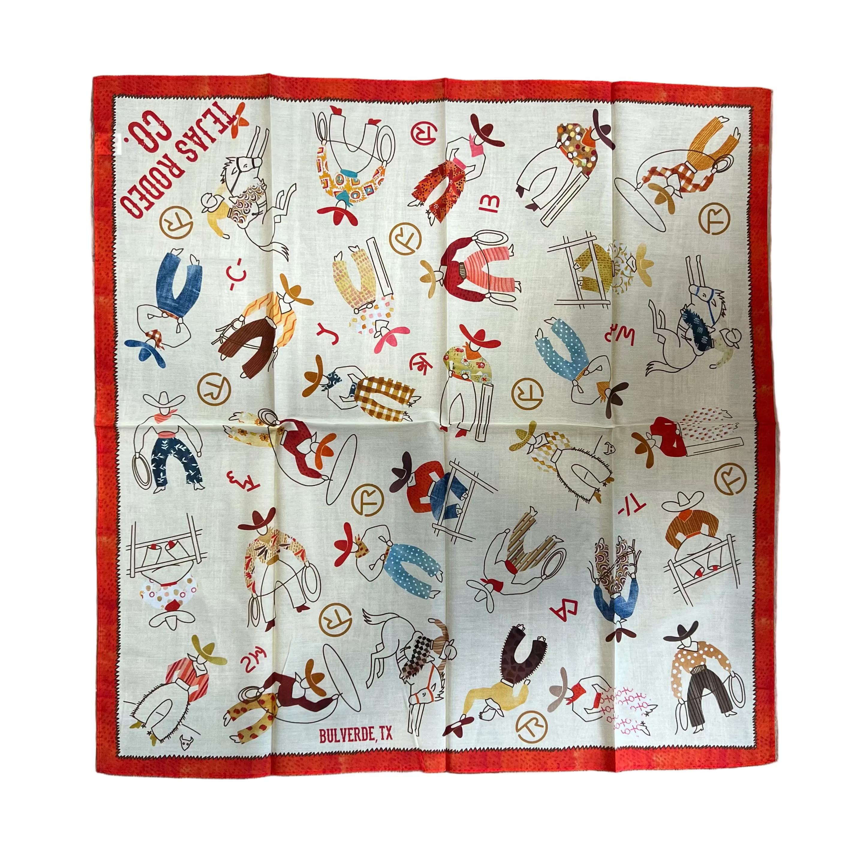XOXO art & co Custom Tejas Wild Rag