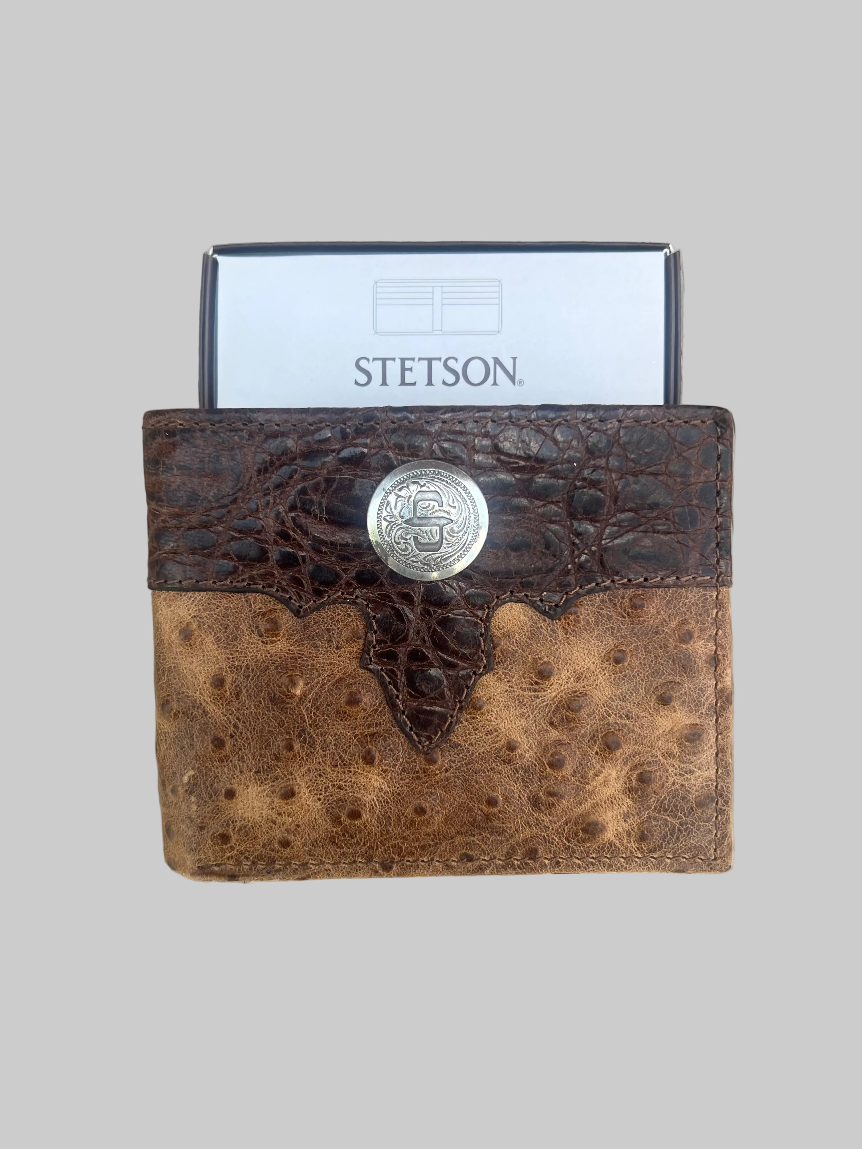 Men's Bi Fold Brown Stetson Wallet