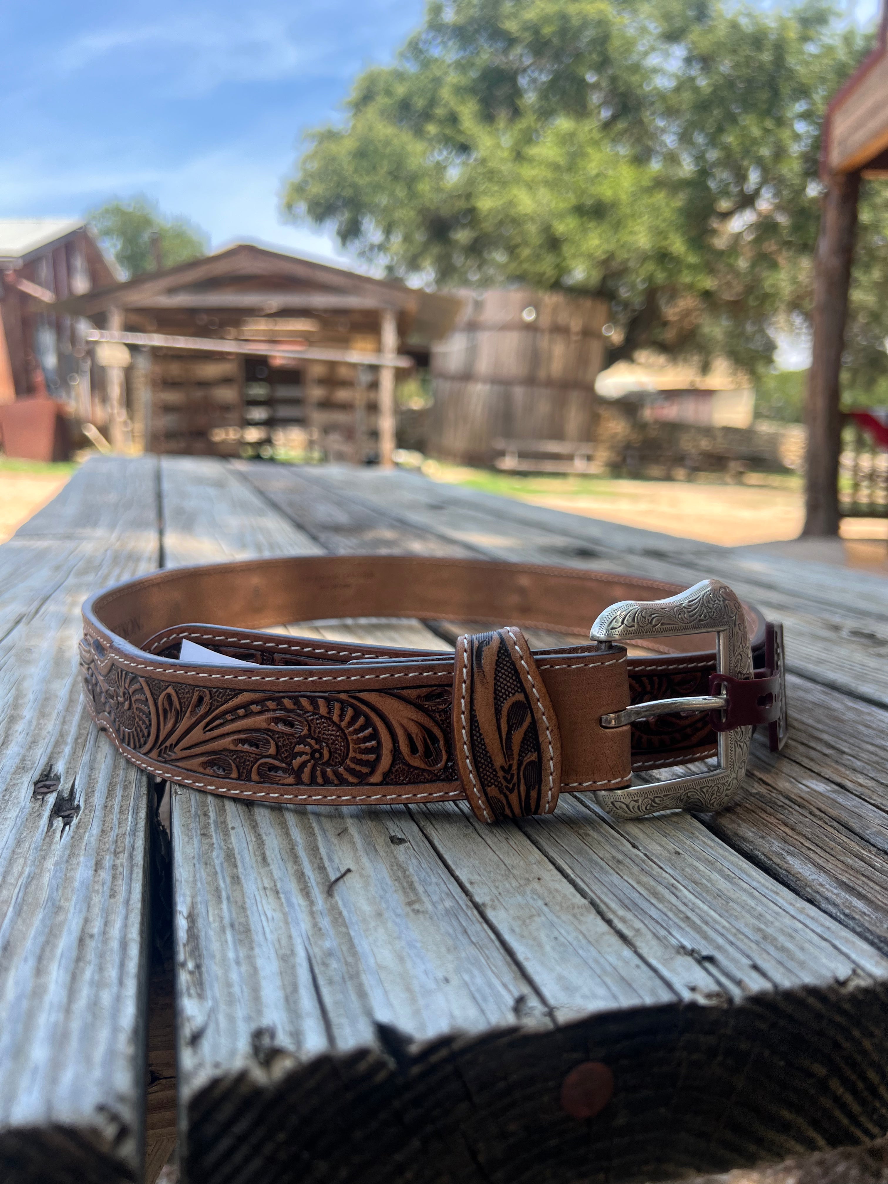Stetson Men's Belt 38MM Natural