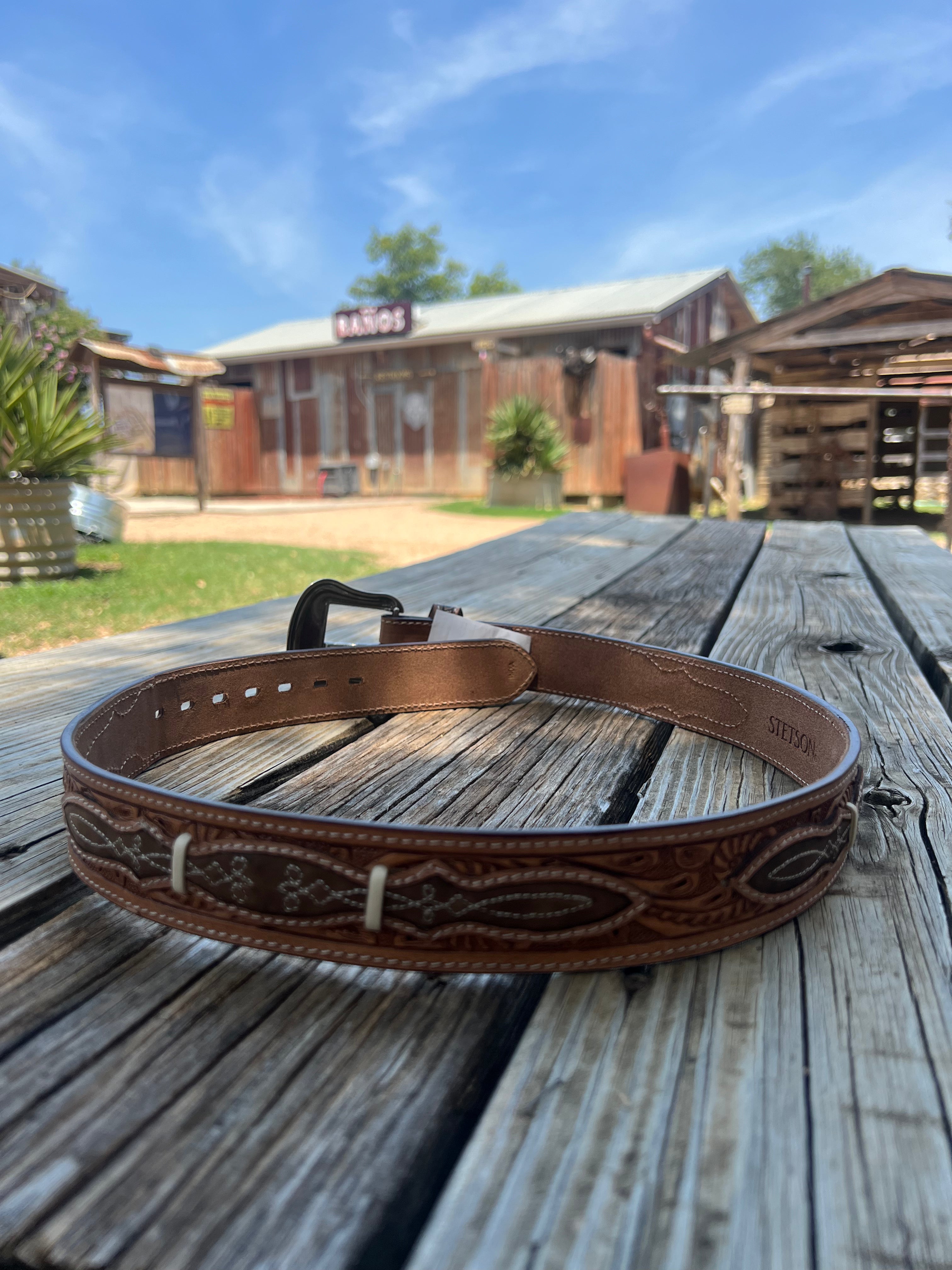 Stetson Men's Belt 38MM Natural
