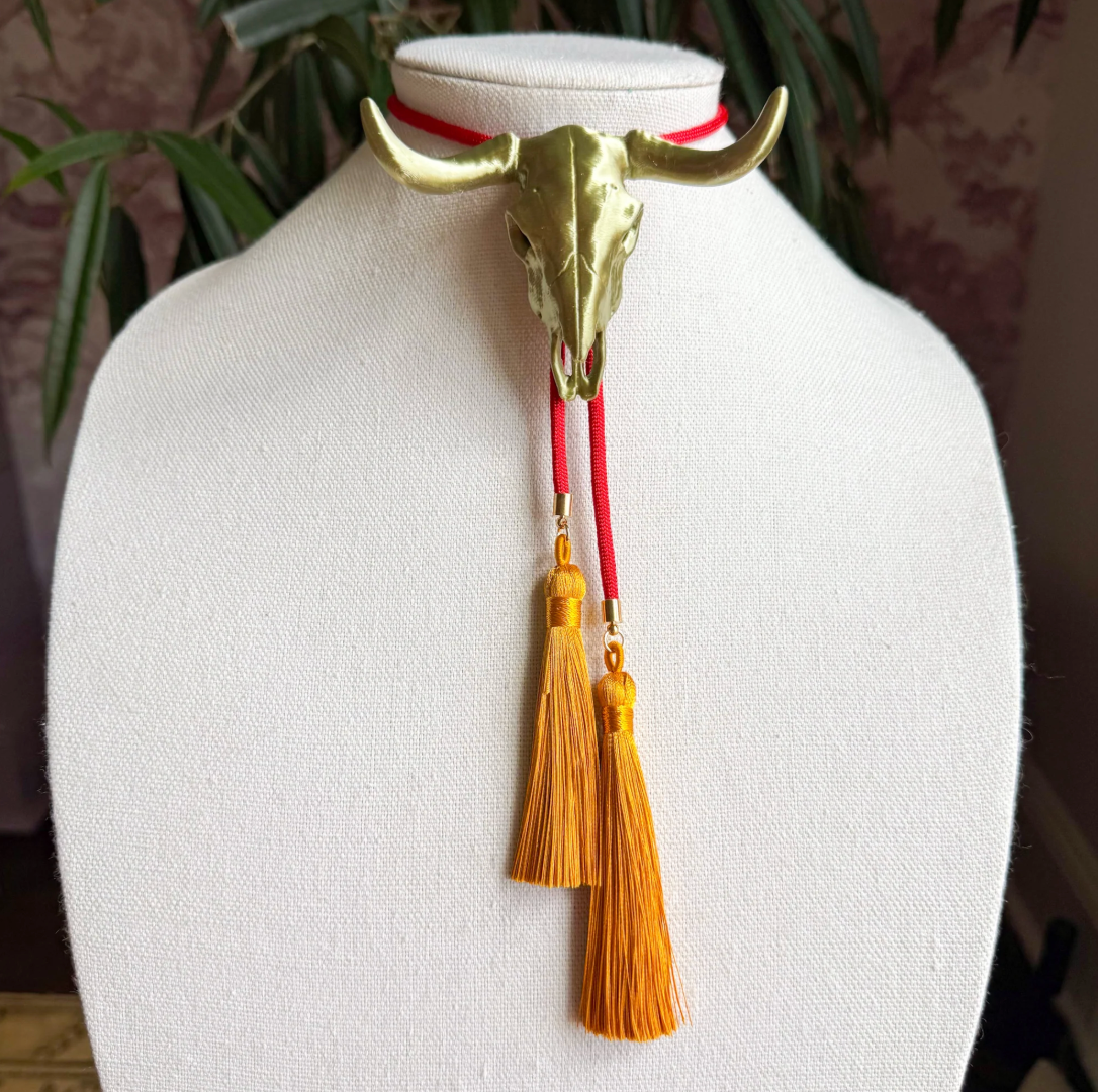 Rahya Longhorn Bolo Antique Bronze