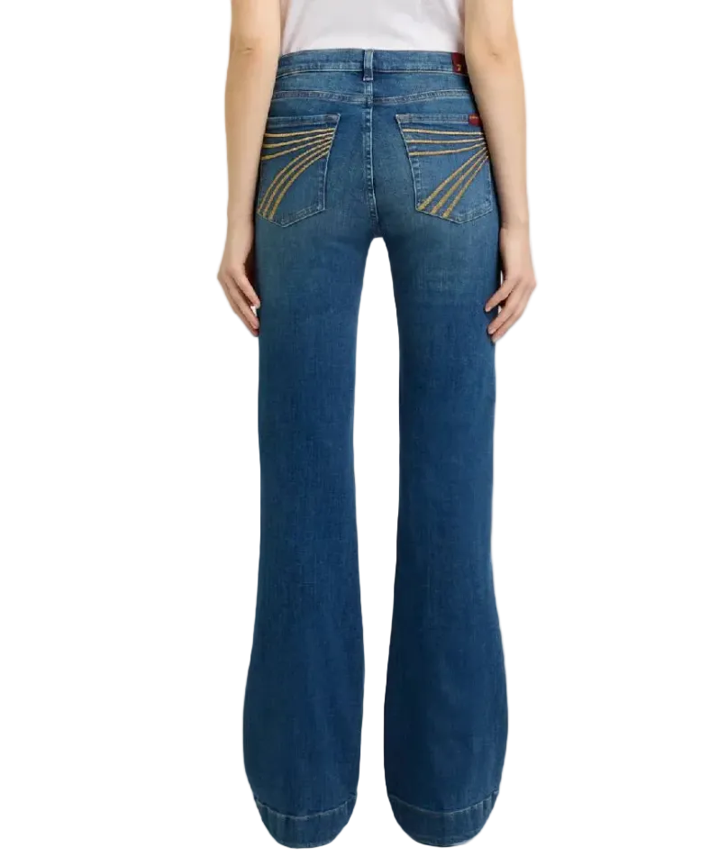 7 For All Man Kind Dojo Slim Illusion Gold Jeans 34.5"