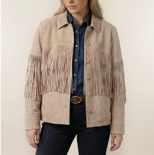 Ladies - Stetson Suede Fringe Jacket