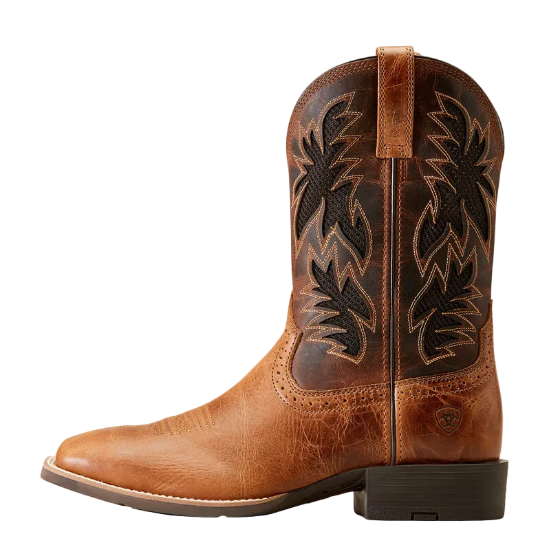 Ariat Men's Sport Cool VentTEK Wide Square Toe Cowboy Boot