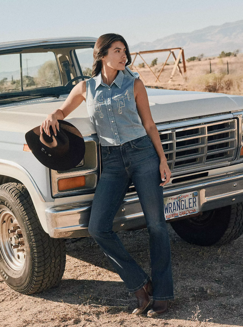 Wrangler Bespoke Bootcut Jean (high rise) Lacey