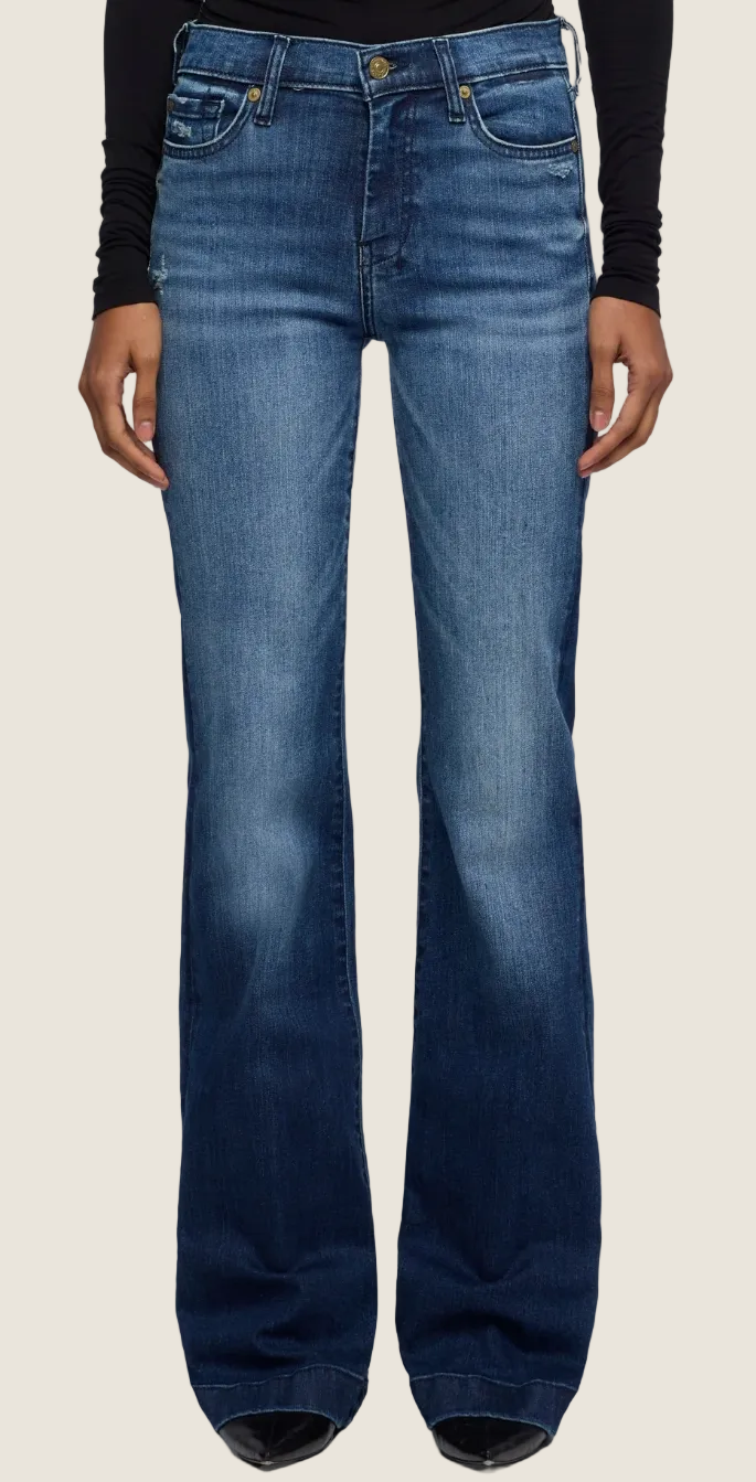 7 For All Man Kind Jeans Dojo Slim Illusions Lake Blue 34.5'
