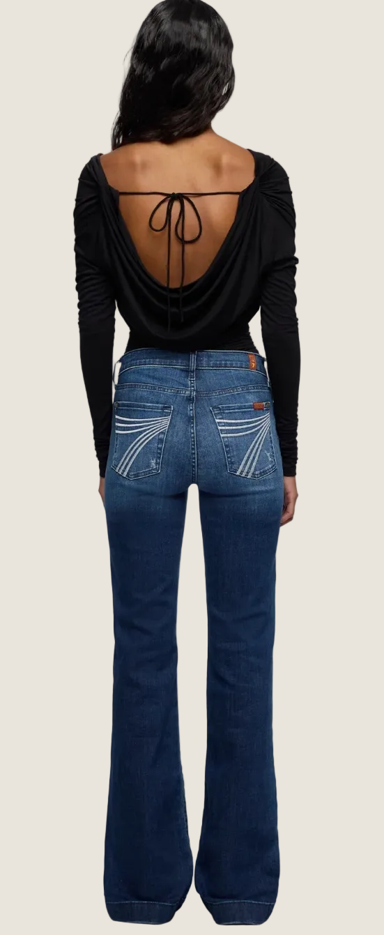 7 For All Man Kind Jeans Dojo Slim Illusions Lake Blue 34.5'