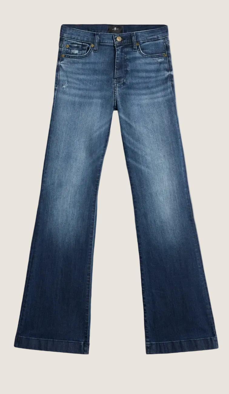 7 For All Man Kind Jeans Dojo Slim Illusions Lake Blue 36"