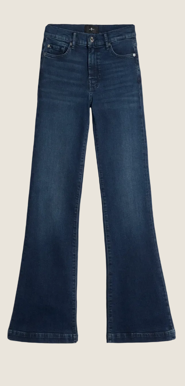 7 For All Man Kind Jeans Dojo Spill Black Glitter 36"