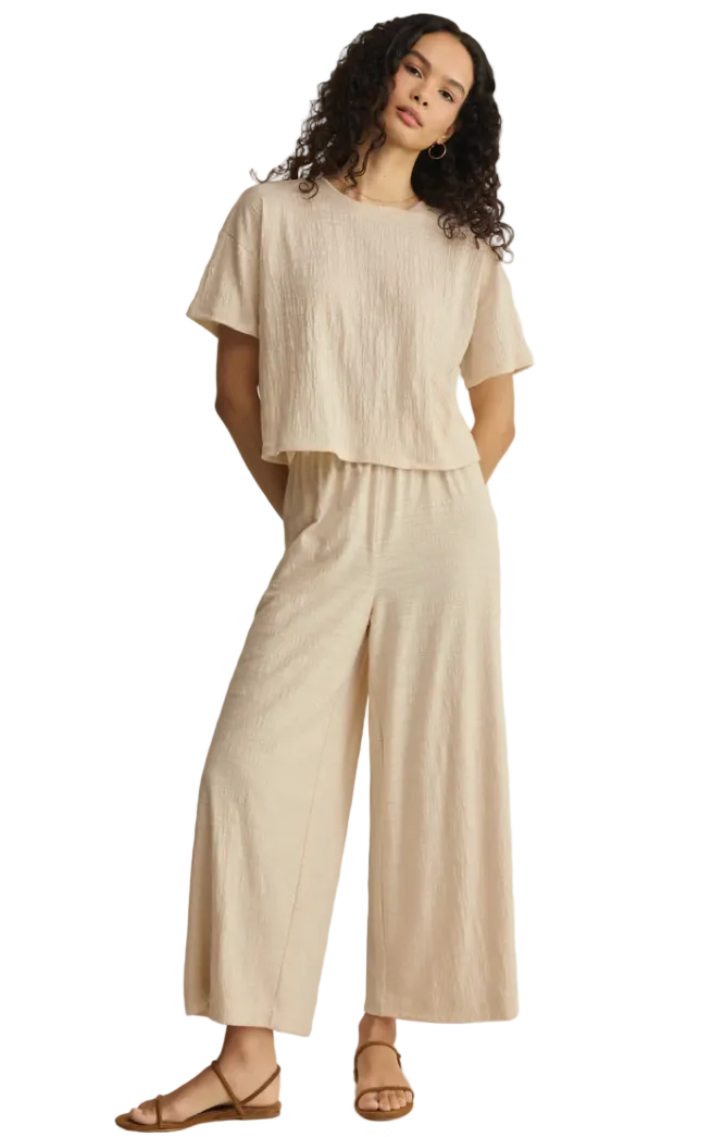Z Supply Sway Textured Cropped Tee