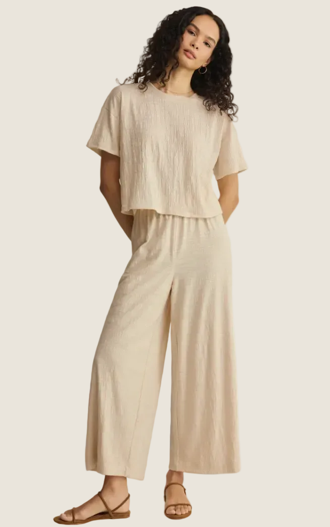 Z Supply Sway Textured Cropped Tee