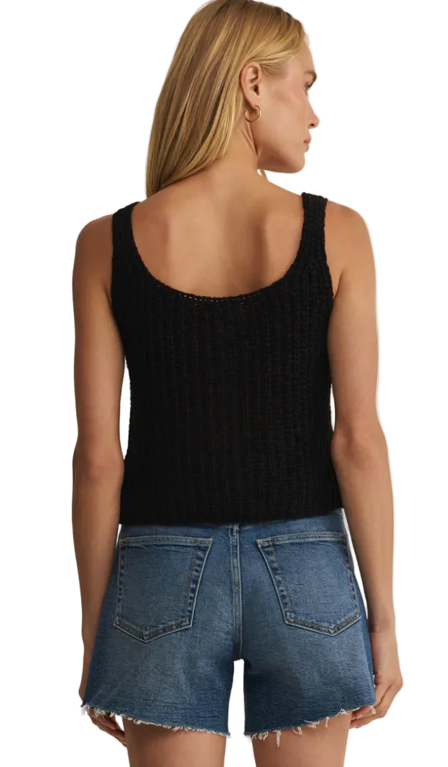 Z Supply Tate Lace Up Sweater Top