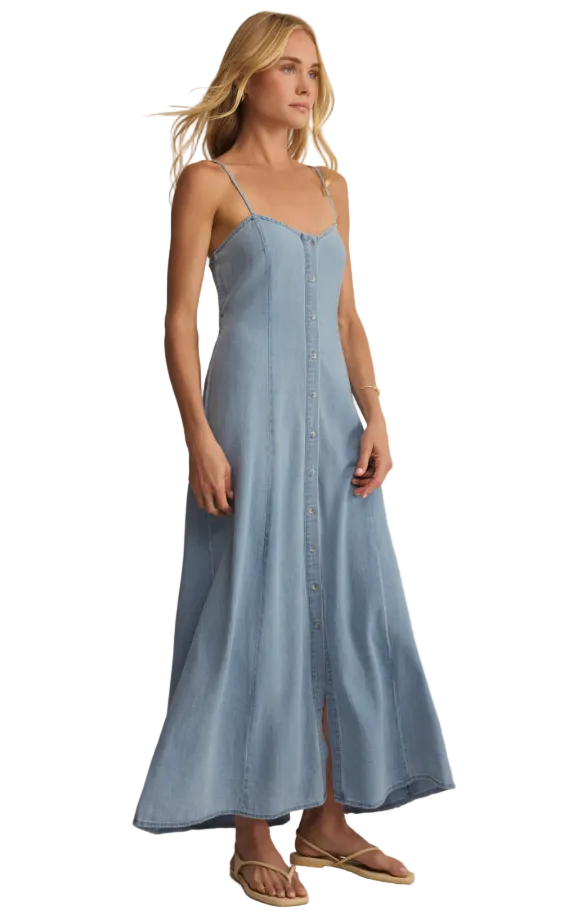 Z Supply Angel Eyes Chambray Midi Dress