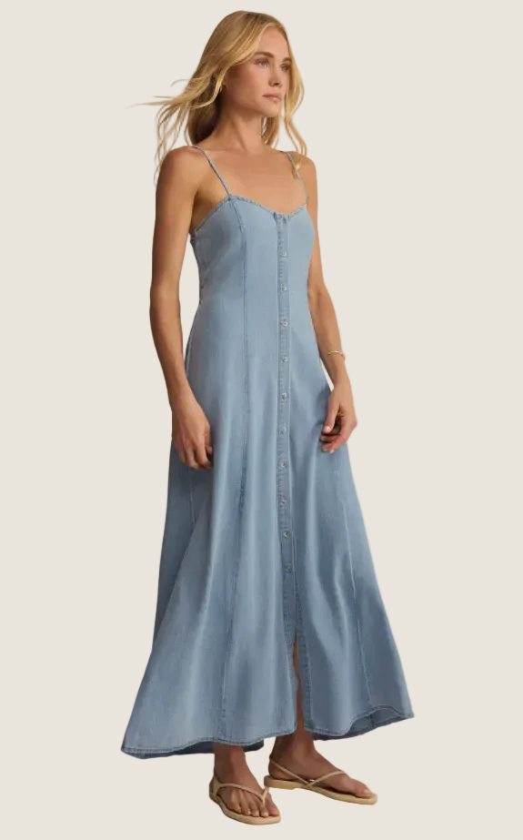 Z Supply Angel Eyes Chambray Midi Dress
