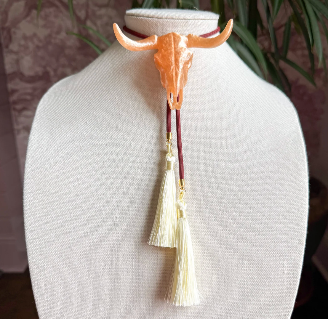 Rahya Longhorn Bolo Smokey Quartz
