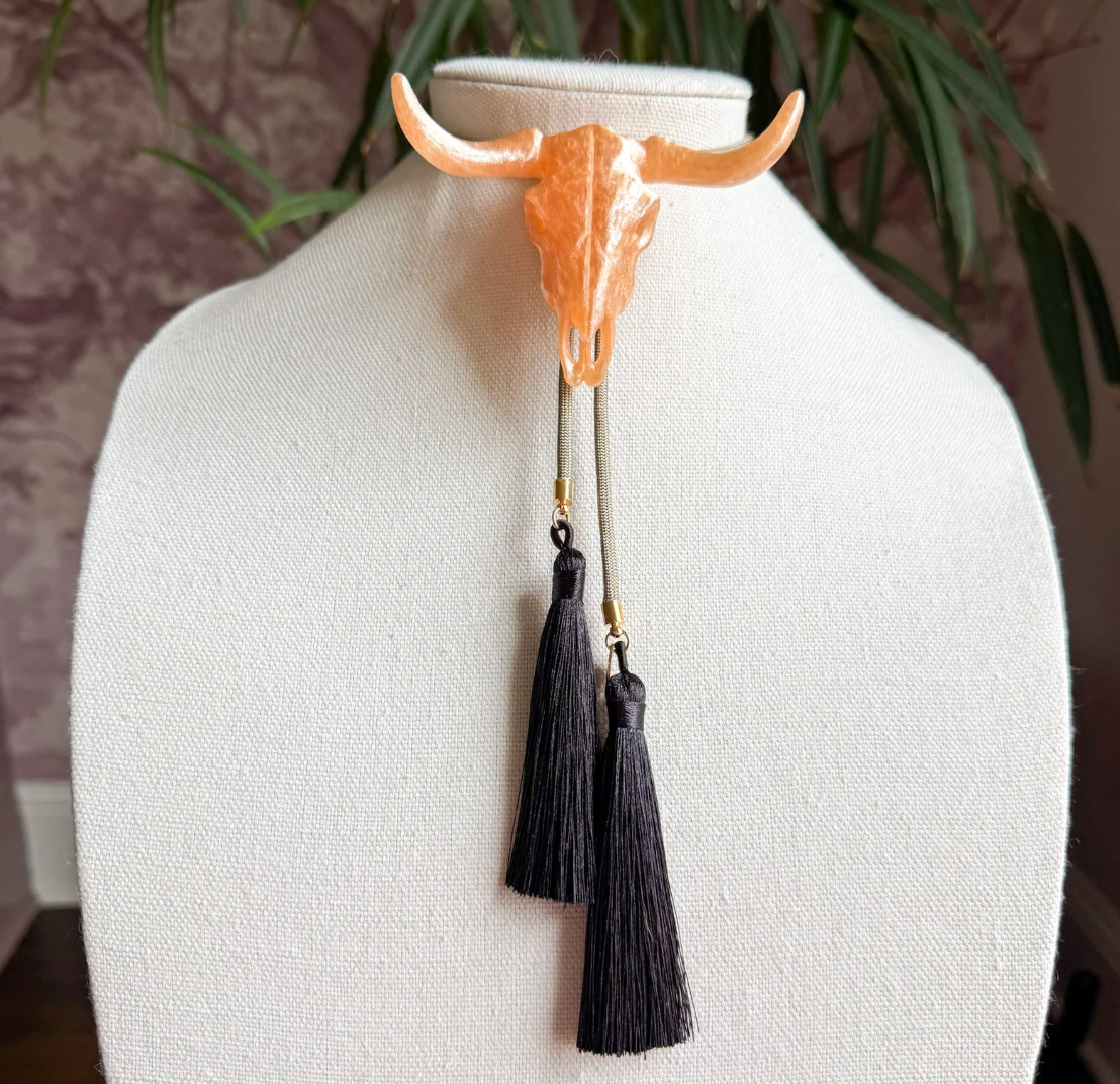 Rahya Longhorn Bolo Smokey Quartz