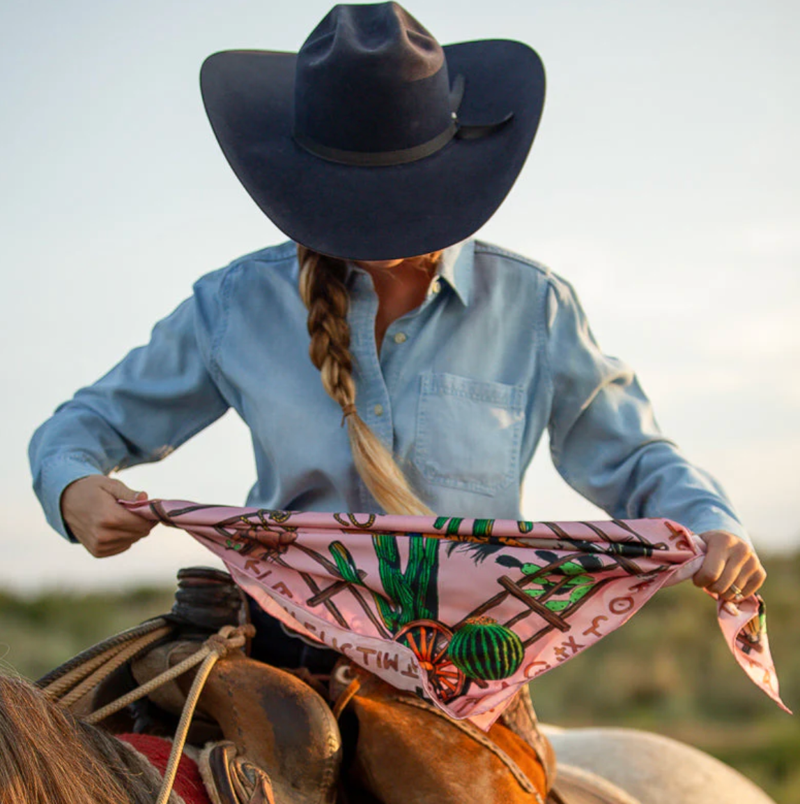 Stick Your Neck Out Pink Wild Rag