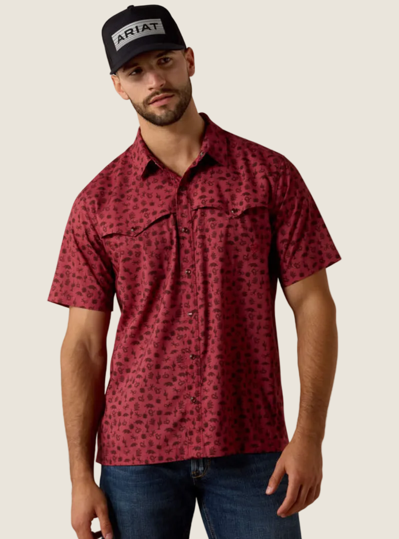 Ariat Men's Printed VentTEK Western Yoke Short Sleeve