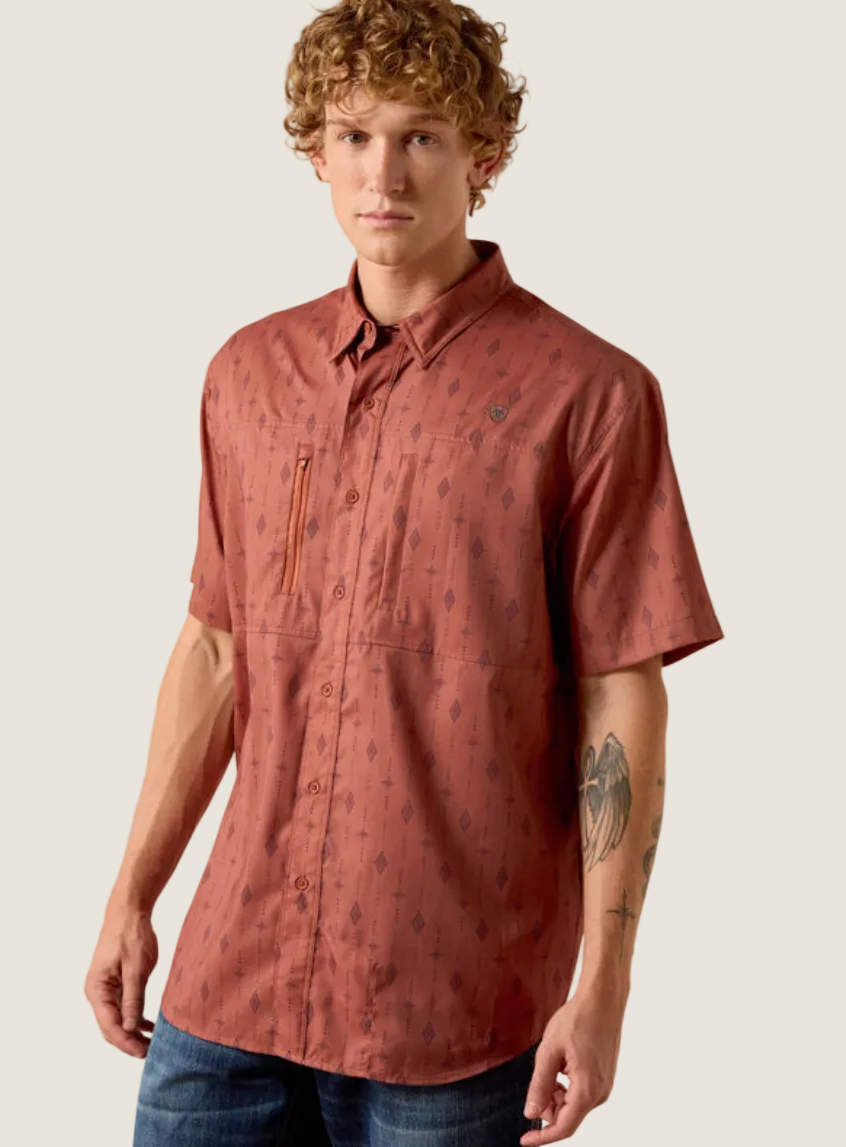 Ariat Men's Printed VentTEK Classic Fit Short Sleeve