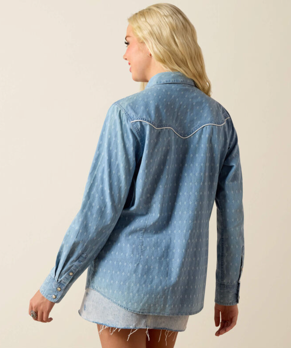 ARIAT Women's Jade Western Pearl Snap Long-sleeve Shirt
