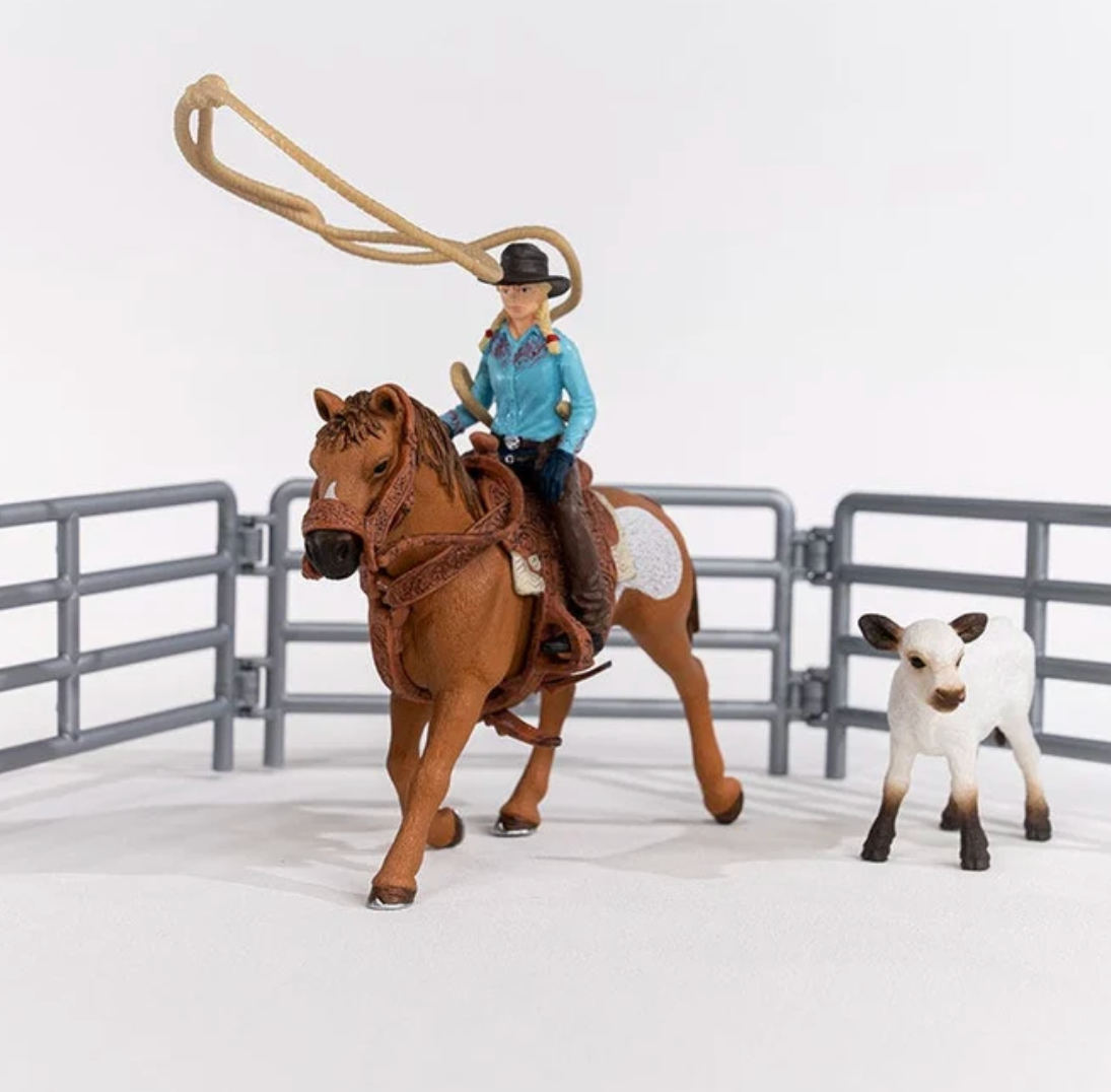 Team Roping Cowgirl Play Set