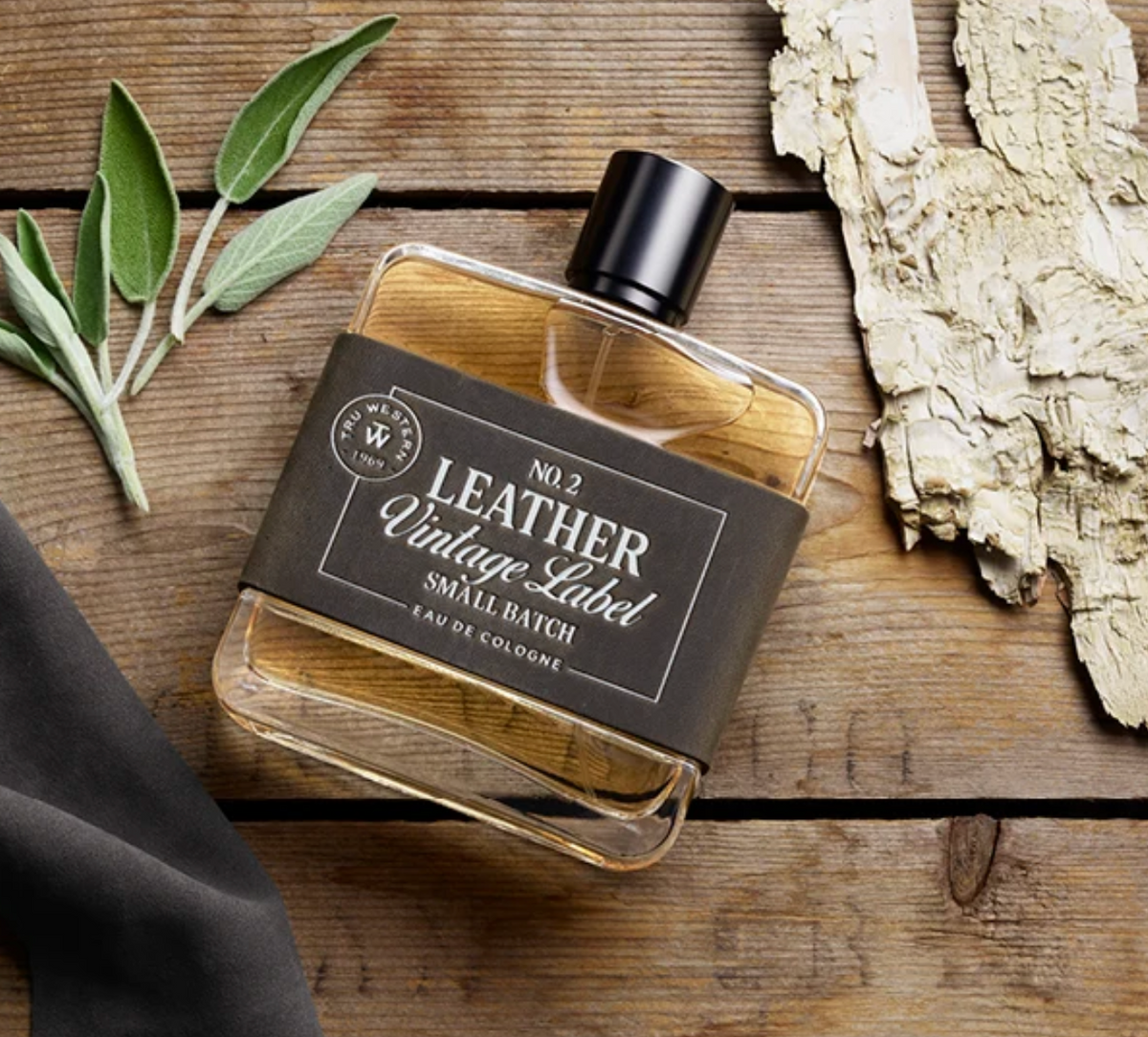 No. 2 Leather Vintage Label Small Batch Cologne