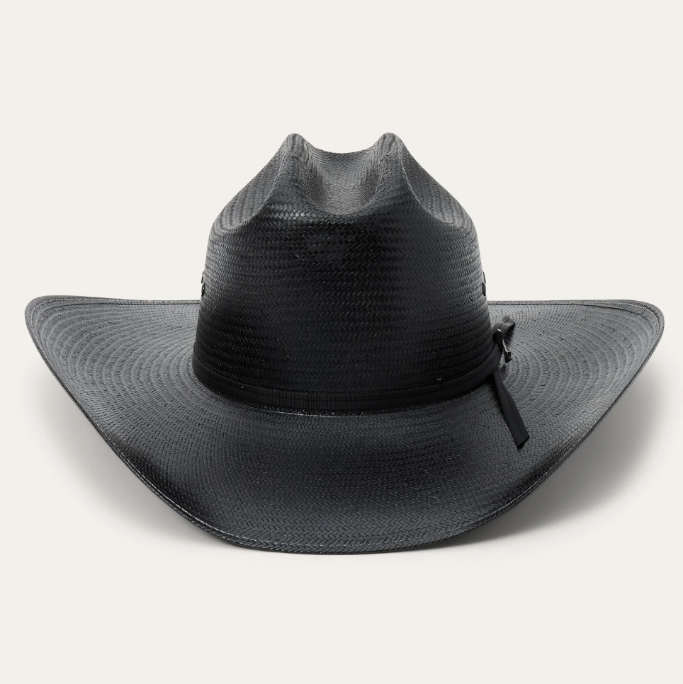 Stetson Coal Mine Black Straw Cowboy Hat