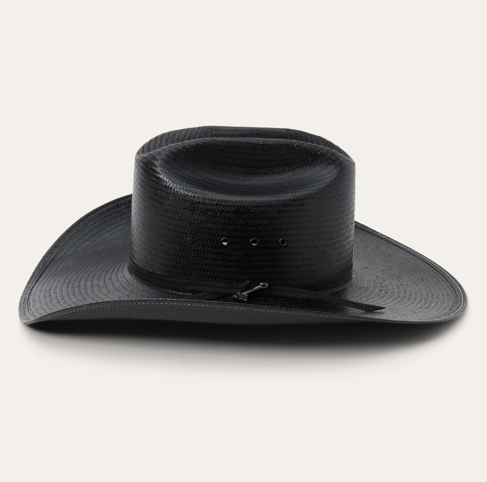 Stetson Coal Mine Black Straw Cowboy Hat