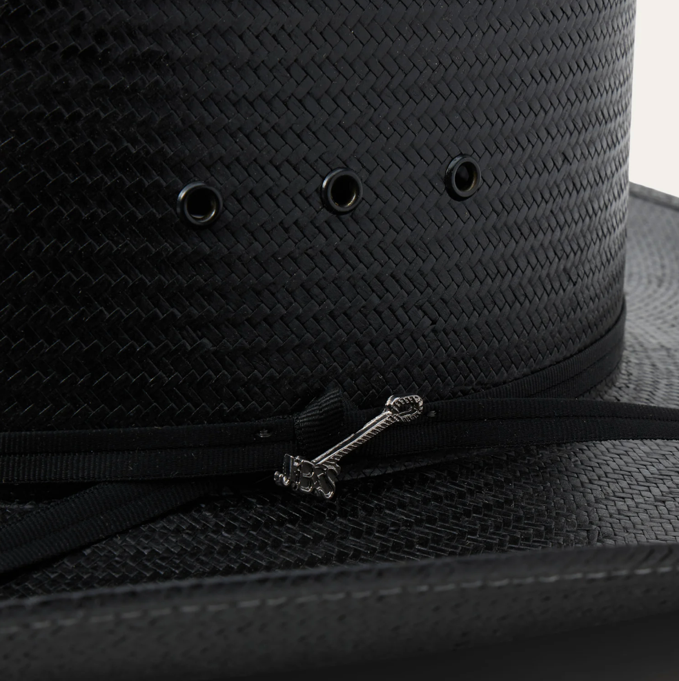 Stetson Coal Mine Black Straw Cowboy Hat