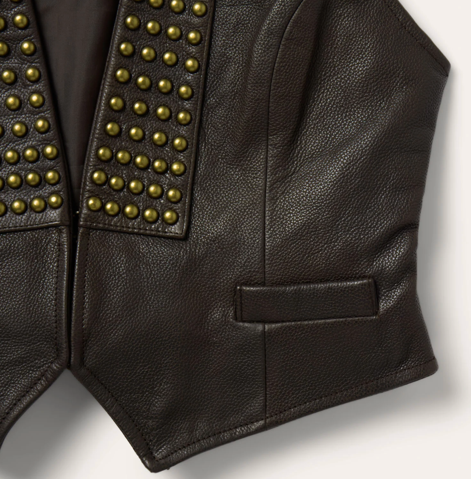Stetson Studded Leather Vest