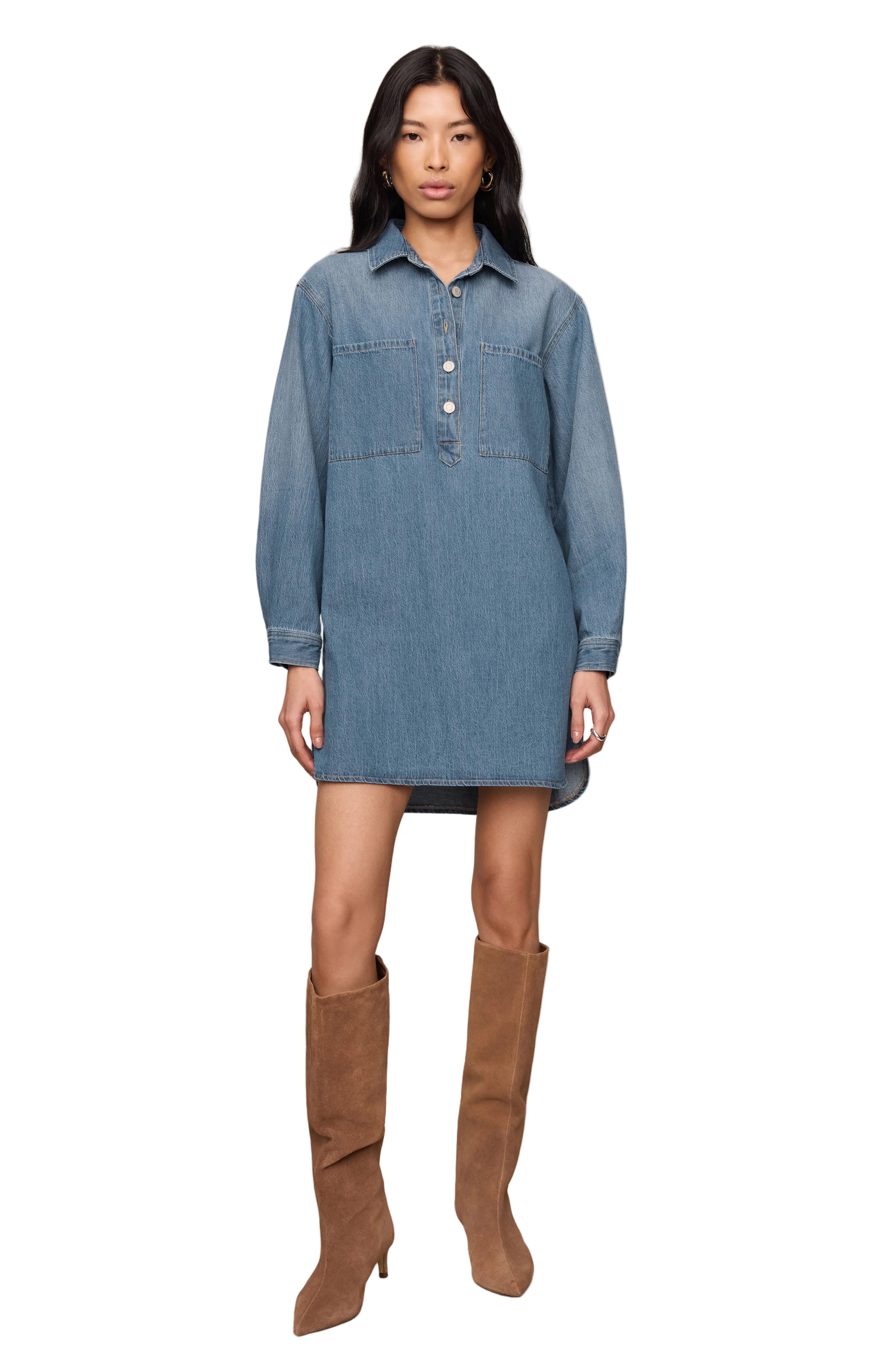 Z Supply Lucie Denim Shirt Dress Dreamstate