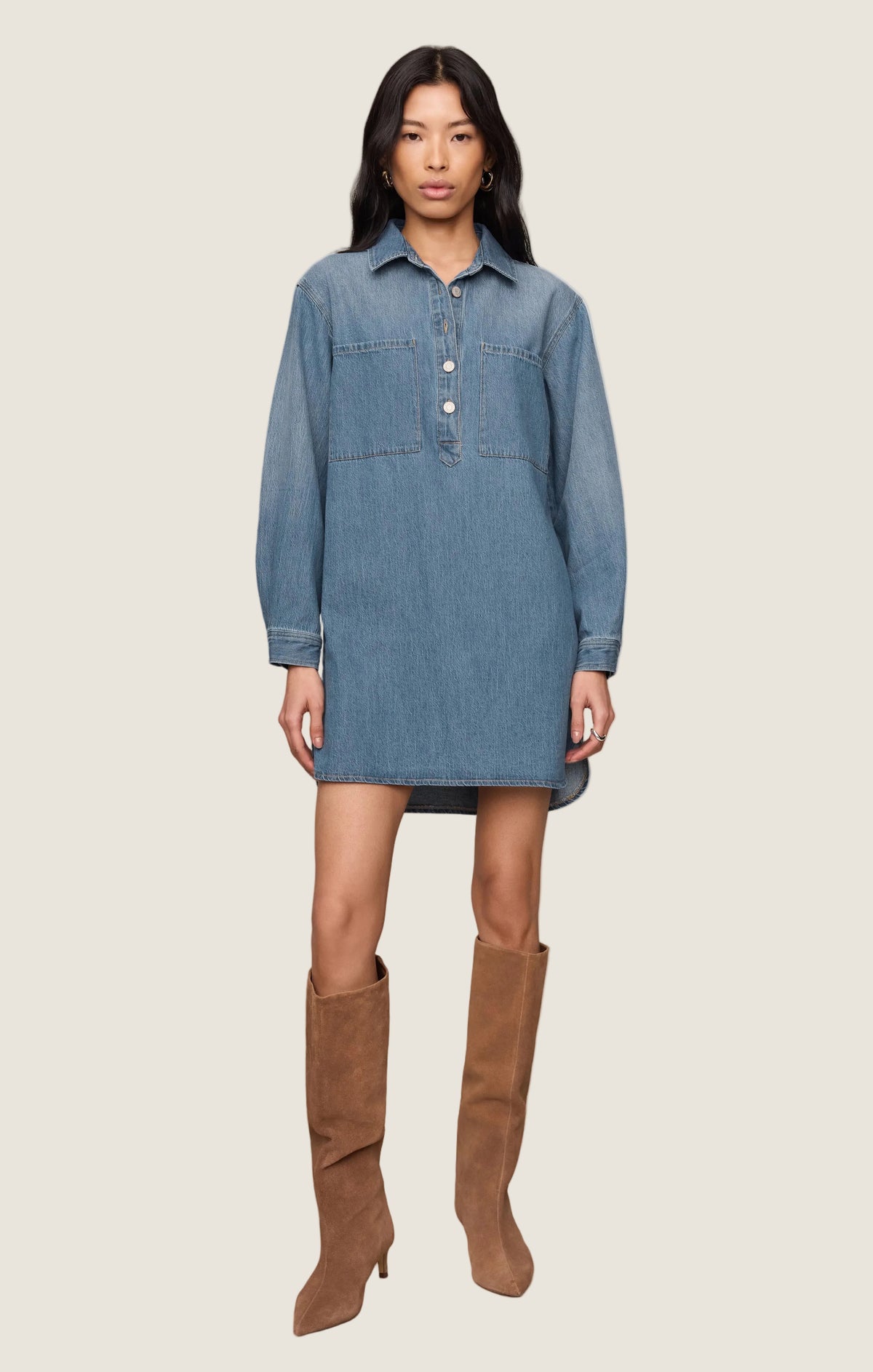 Z Supply Lucie Denim Shirt Dress Dreamstate