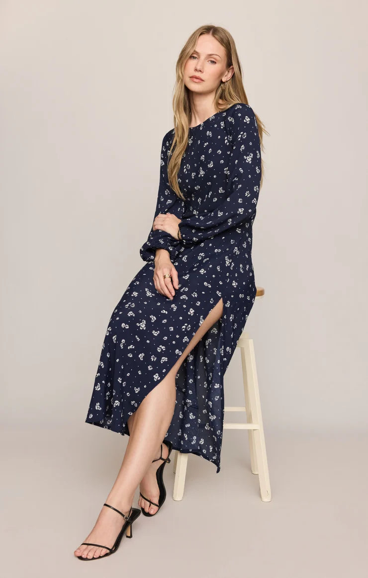 Z Supply Midnight Tansy Midi Dress Oxford Blue