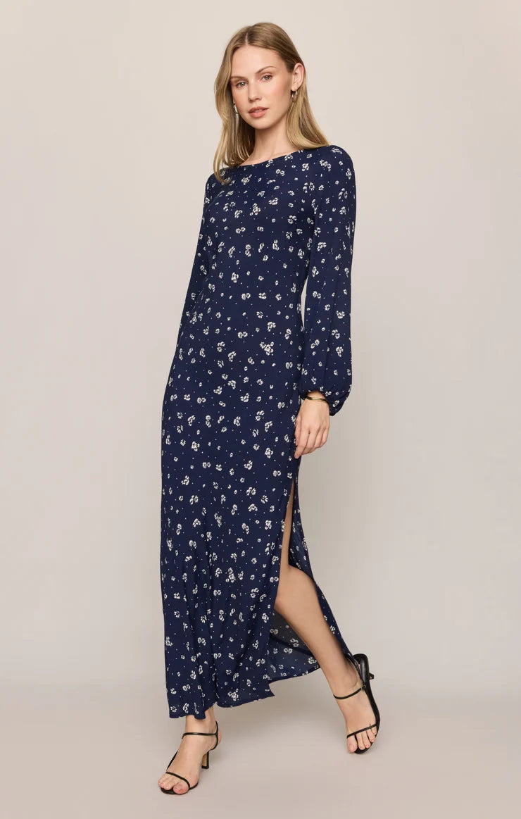 Z Supply Midnight Tansy Midi Dress Oxford Blue