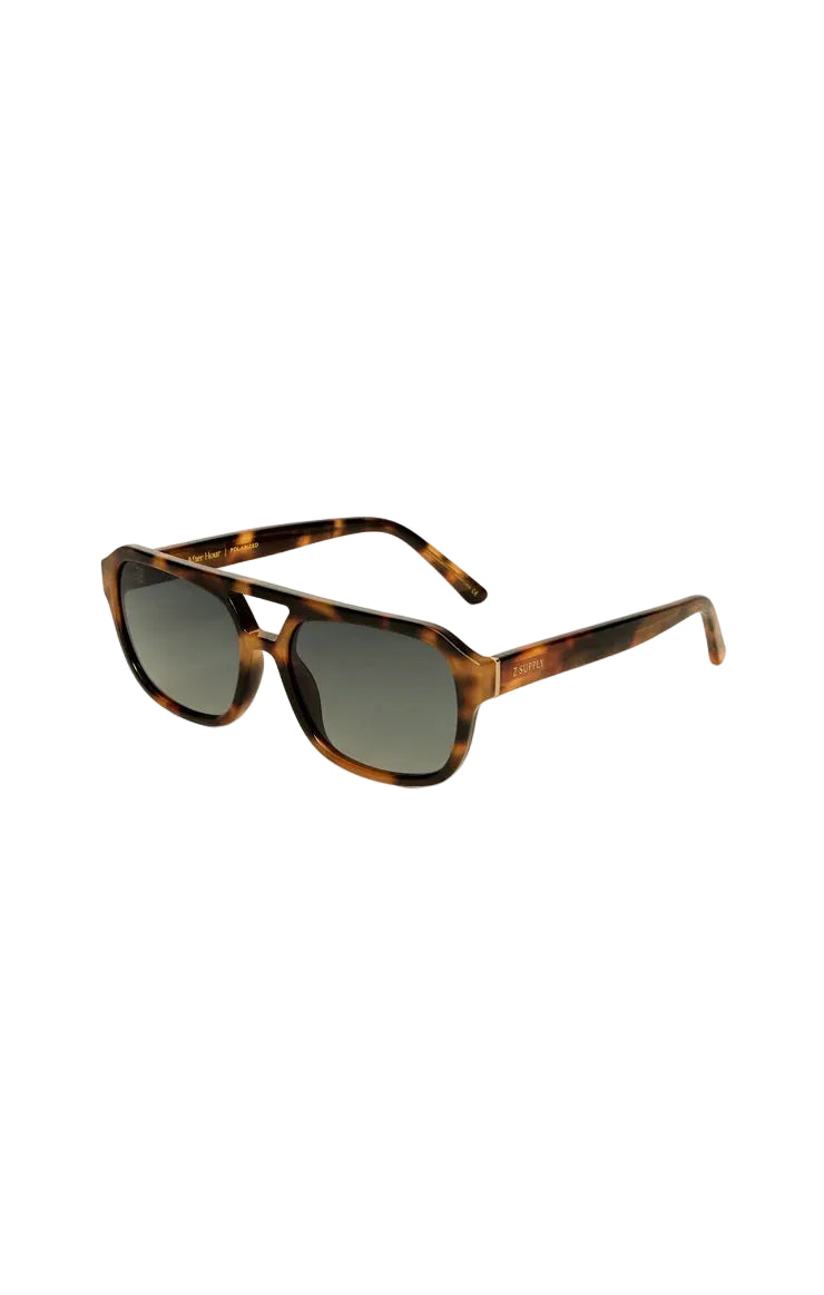 Z Supply After Hour Dark Tort- Gradient Polarized Sunglasses