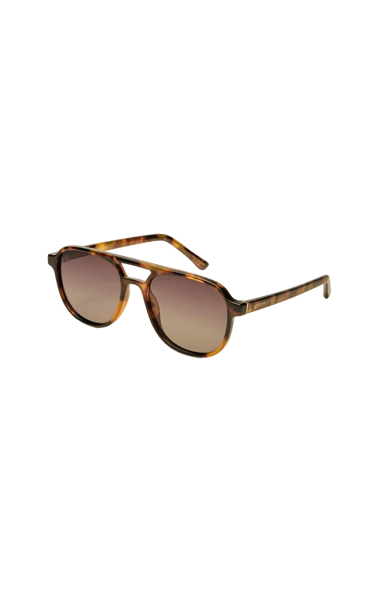 Z Supply Tourist Brown Tortoise- Gradient Polar Sunglasses