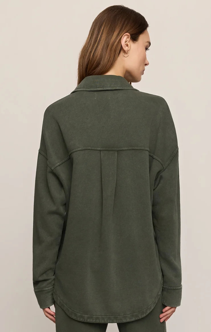 Z Supply All Day Knit Jacket Classic Olive