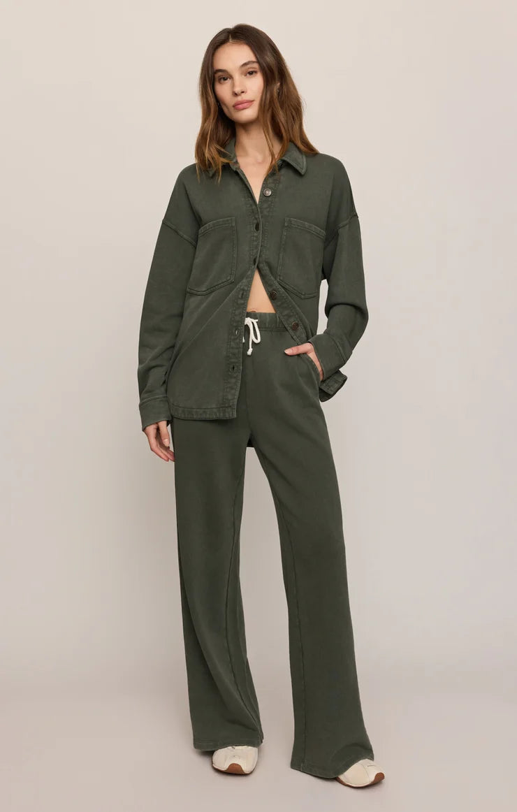 Z Supply All Day Knit Jacket Classic Olive