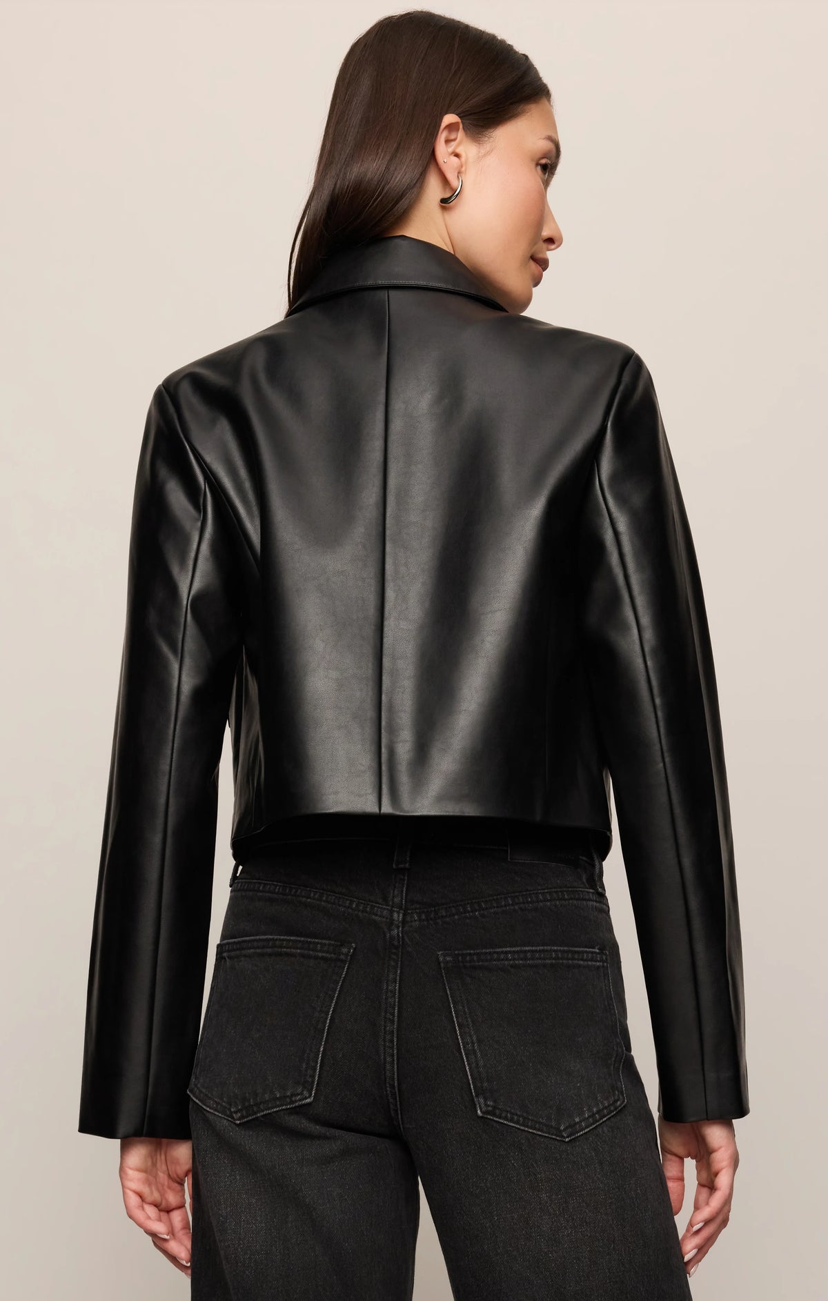 Z Supply Ainsley Leather Jacket Black