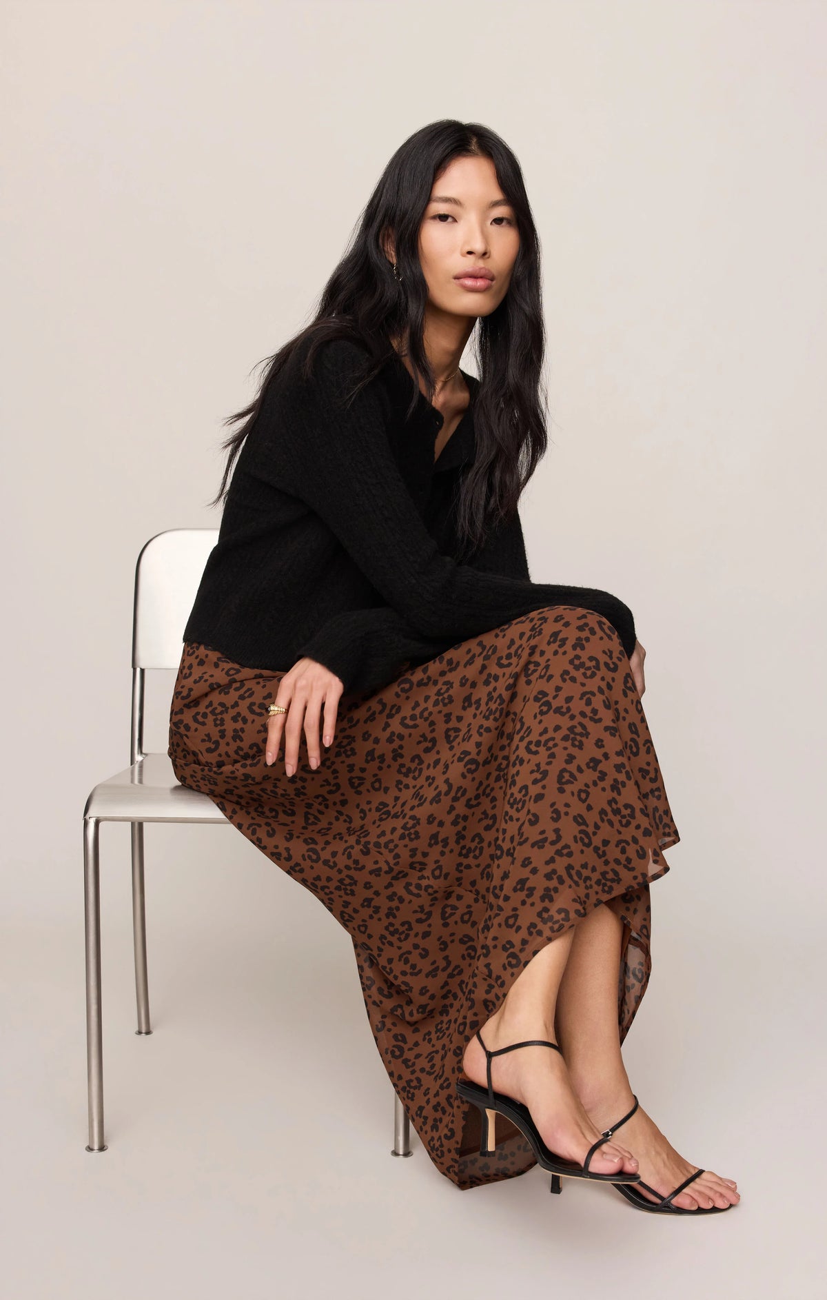Z Supply Skirts Europa Leopard Skirt Burnt Umber