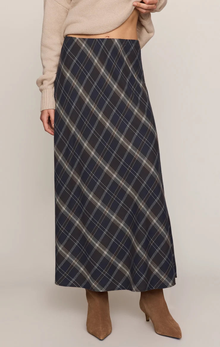 Z Supply Crestview Plaid Maxi Skirt