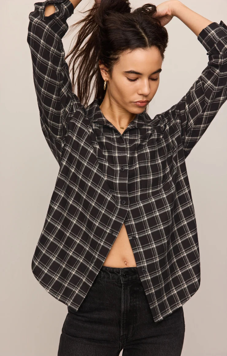 Z Supply River Plaid Button Up Shirt