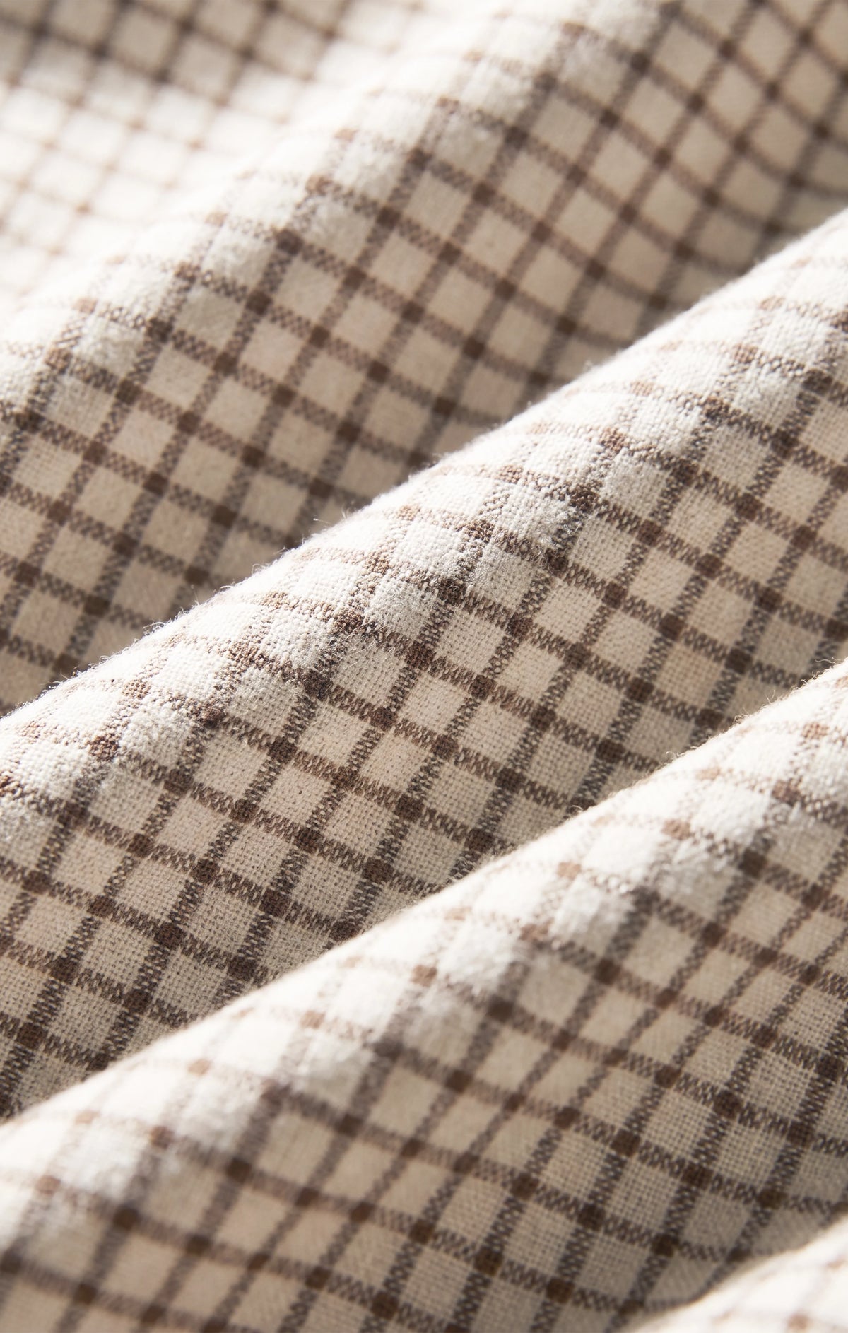 Z Supply River Plaid Button Up Frosted Pearl