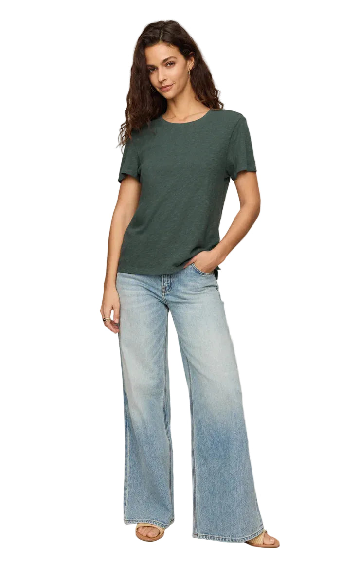Z Supply Foundation Slub Tee Emerald Cove