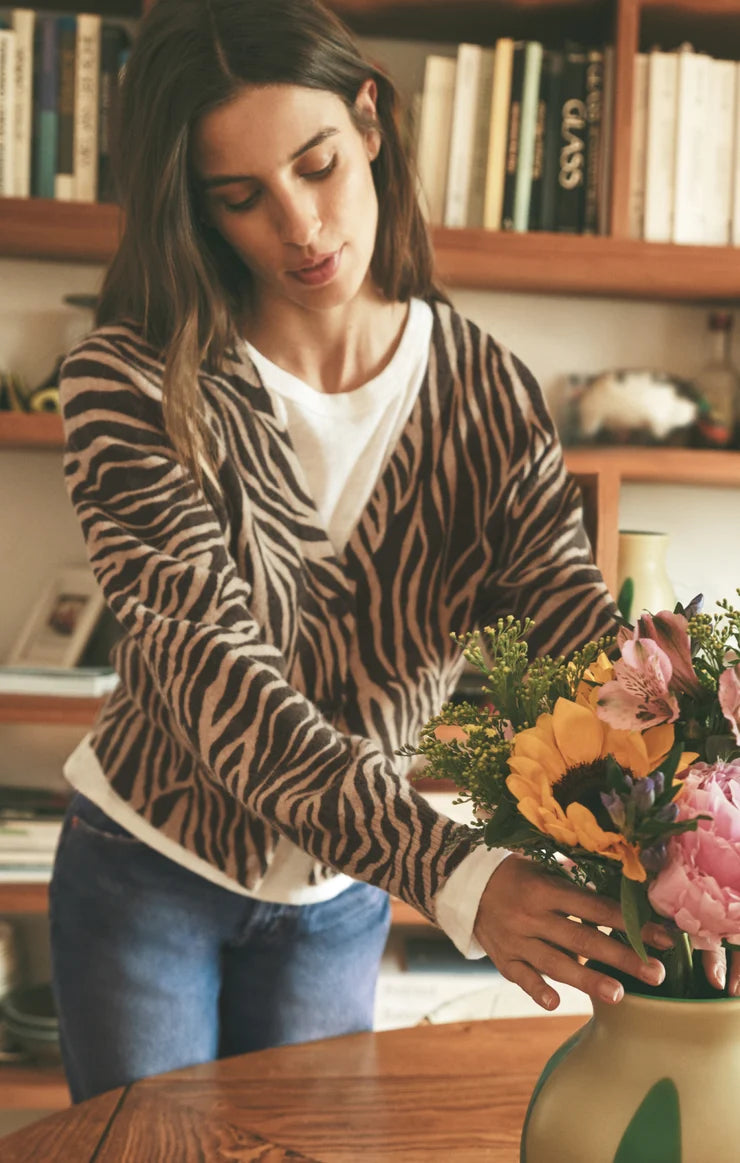 Z Supply All The Wild Zebra Cardigan