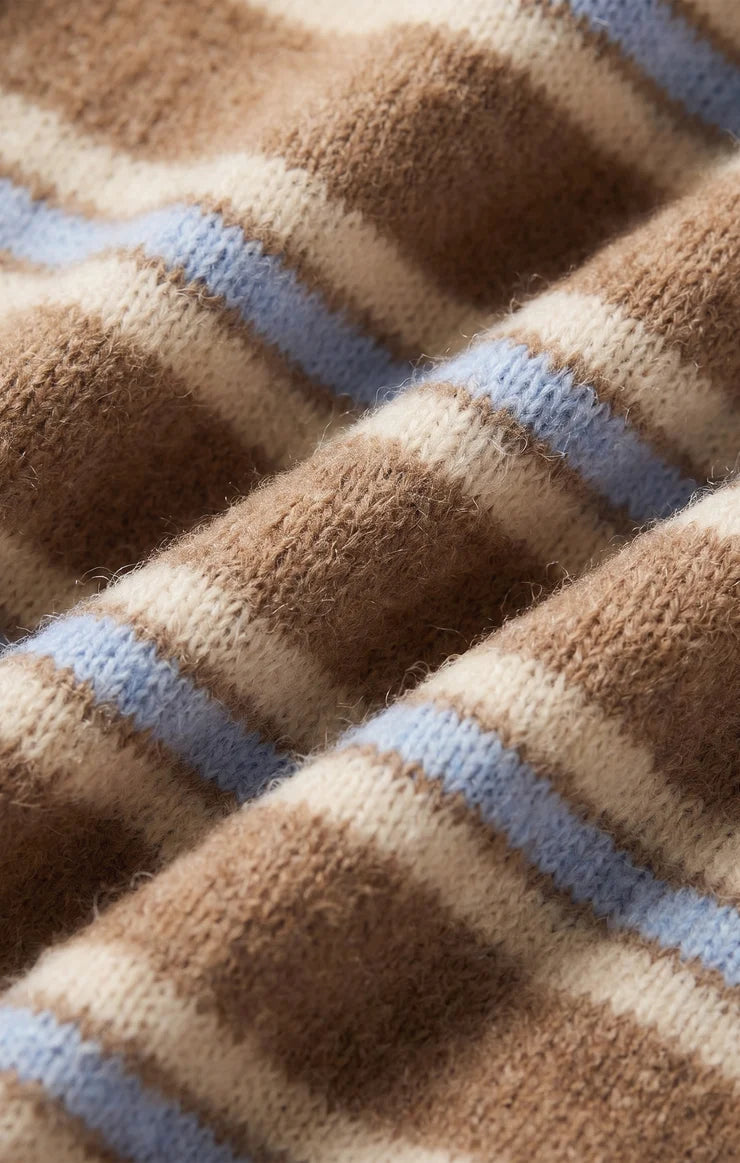Z Supply Medina Stripe Cardigan Golden Caramel