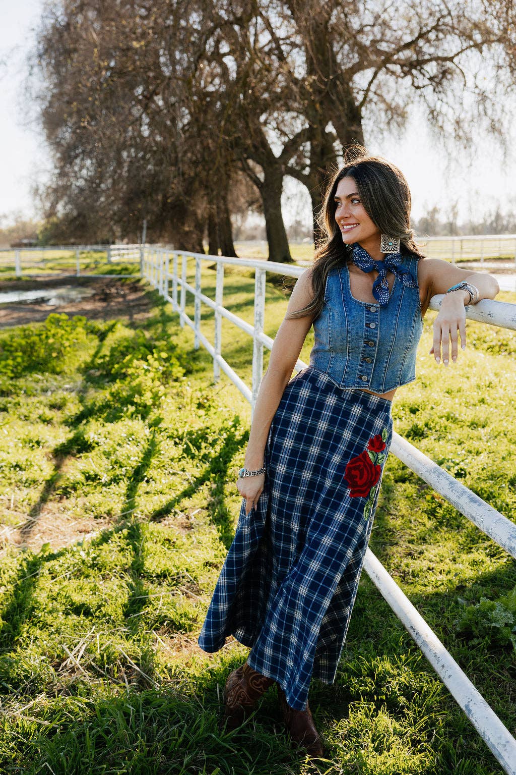 Rodeo Quincy Sweet Blue Rodeo Skirt