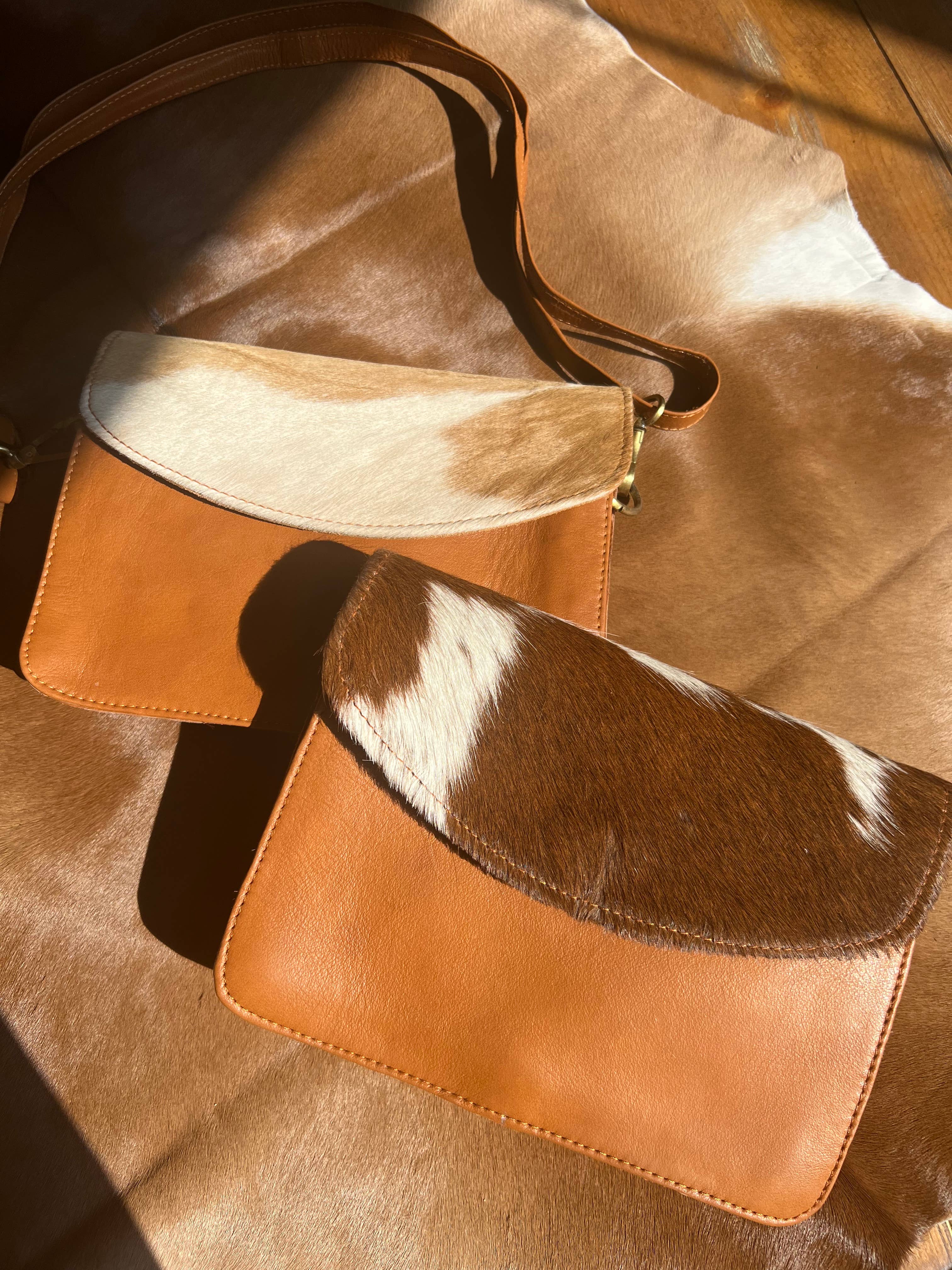 Westrian International Cowhide Leather Keep It Simple Crossbody Purse