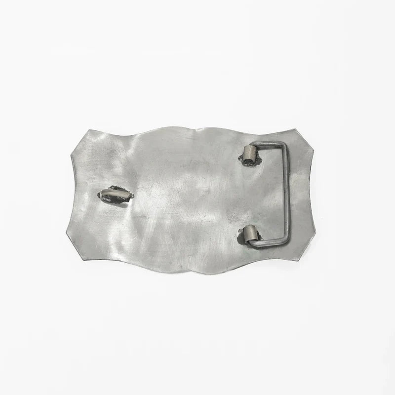 American Darling German Silver Horseshoe Western Belt Buckle